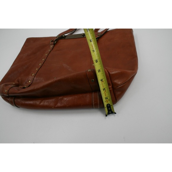 Patricia Nash Leather Tote Bag Studded Accents Shoulder Bag Large - Picture 8 of 15